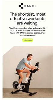 CAROL Bike lifecycle email design