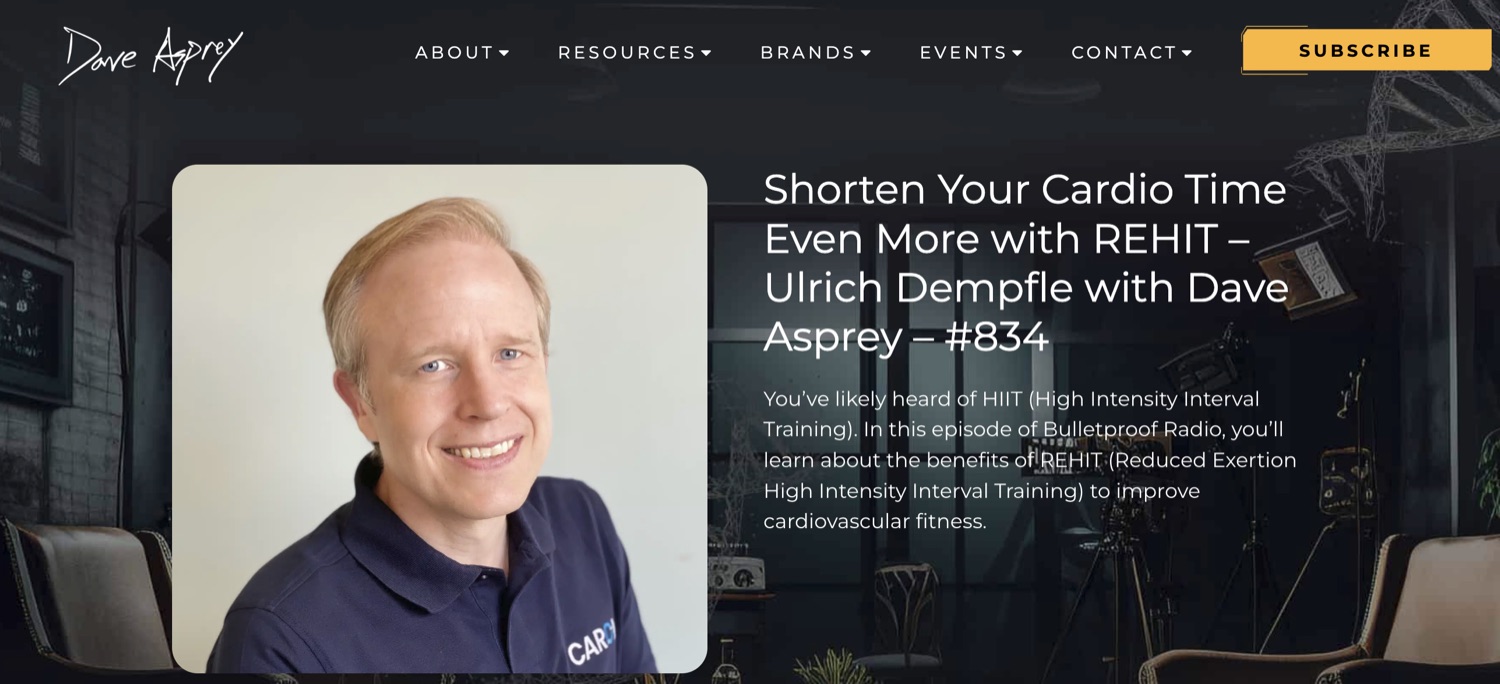 CAROL Bike founder feature on the Dave Asprey podcast