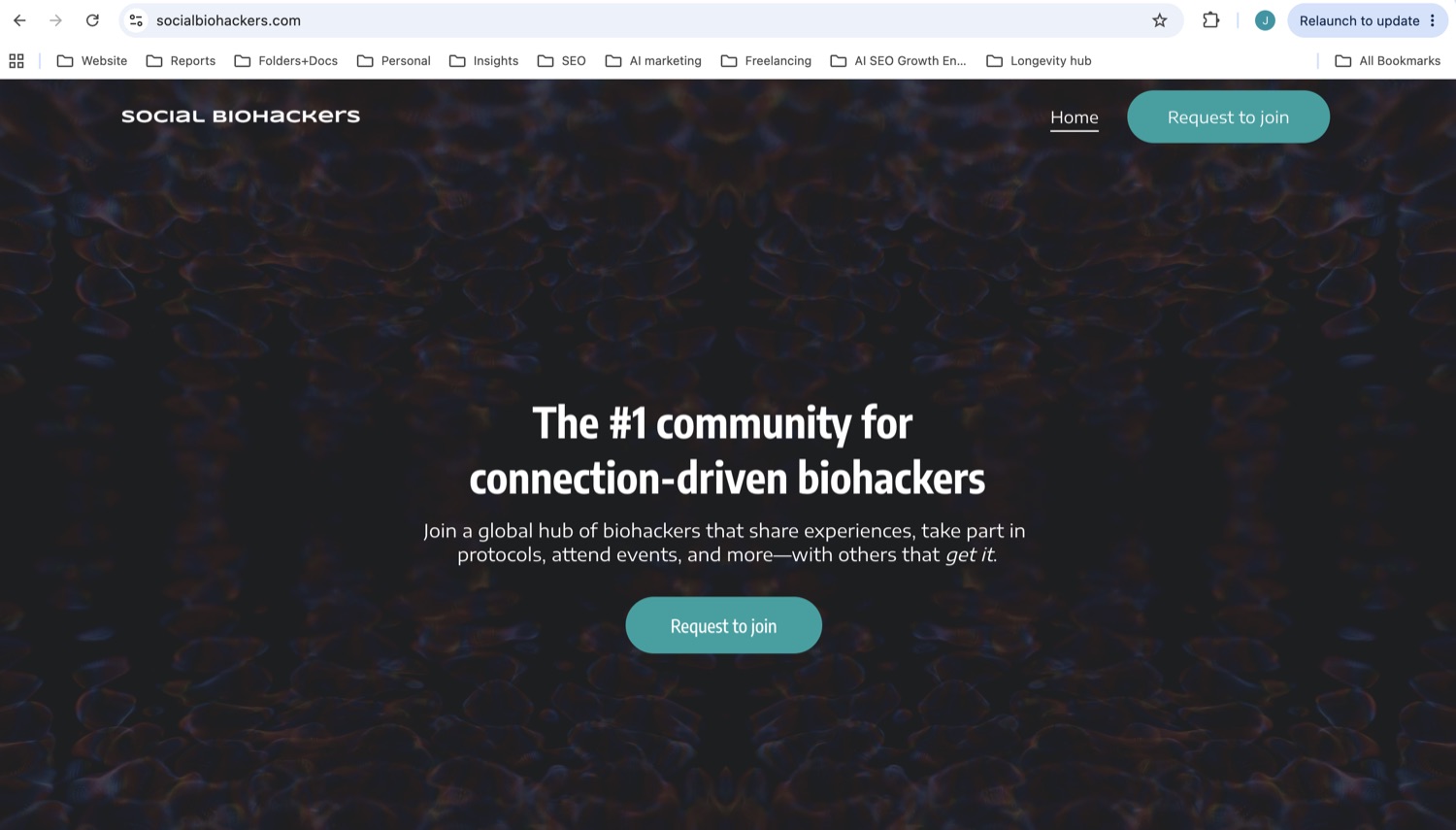 Social Biohackers homepage
