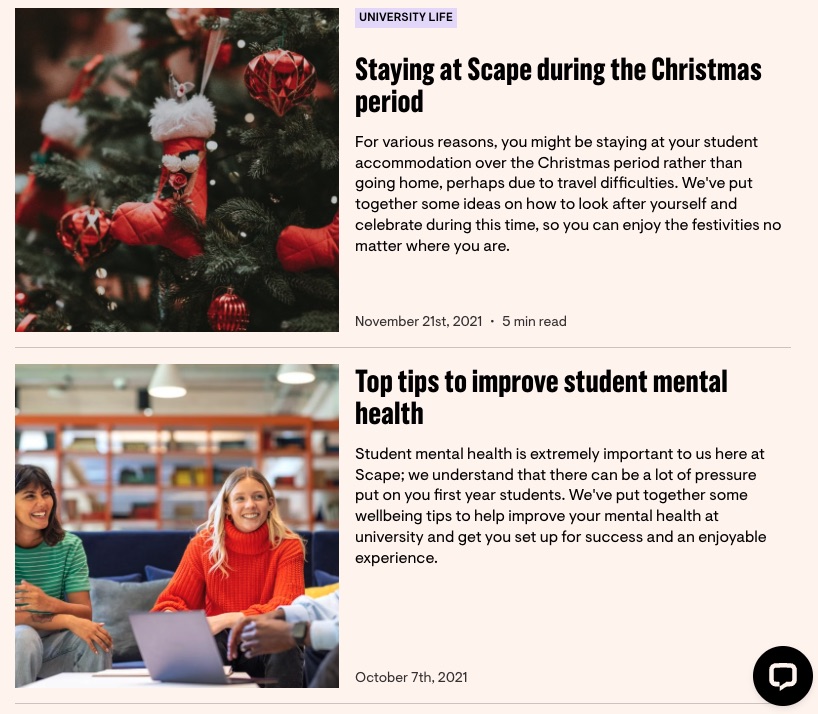 Scape on-site activation and content